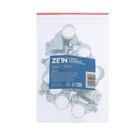 Хомут силовой ZEIN engr, диаметр 17-19 мм, ширина 18 мм, оцинкованный 7450401 - фото 13310571