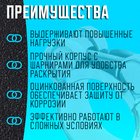 Хомут силовой ZEIN engr, диаметр 23-25 мм, ширина 18 мм, оцинкованный (комплект 10 шт) - фото 25469489