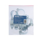 Хомут силовой ZEIN engr, диаметр 36-39 мм, ширина 20 мм, оцинкованный (комплект 10 шт) - фото 25816166