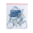 Хомут силовой ZEIN engr, диаметр 40-43 мм, ширина 20 мм, оцинкованный (комплект 10 шт) - фото 25816169