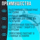 Хомут силовой ZEIN engr, диаметр 44-47 мм, ширина 22 мм, оцинкованный - Фото 3