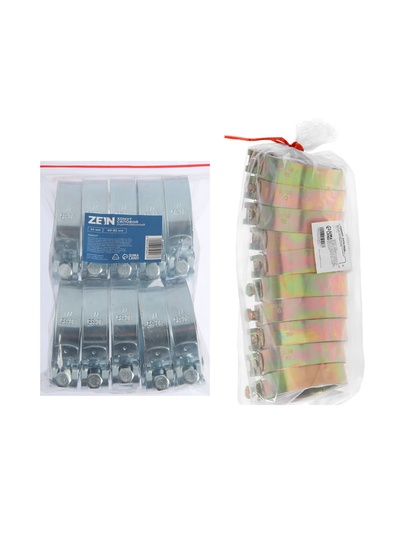 Хомут силовой ZEIN engr, диаметр 80-85 мм, ширина 24 мм, оцинкованный