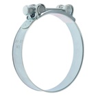 Хомут силовой ZEIN engr, диаметр 104-112 мм, ширина 24 мм, оцинкованный (комплект 10 шт) - фото 23604403