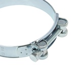 Хомут силовой ZEIN engr, диаметр 104-112 мм, ширина 24 мм, оцинкованный (комплект 10 шт) - фото 25320206