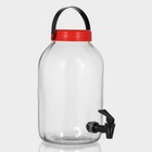 Кувшин стеклянный с краником Macro, 5 л - Фото 2