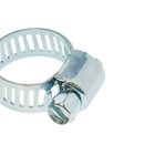 Хомут червячный ZEIN engr, сквозная просечка, диаметр 10-16 мм, ширина 8 мм, оцинкованный - Фото 6