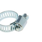 Хомут червячный ZEIN engr, сквозная просечка, диаметр 10-16 мм, ширина 8 мм, оцинкованный - Фото 7