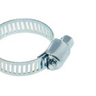 Хомут червячный ZEIN, сквозная просечка, диаметр 16-25 мм, ширина 8 мм, оцинкованный - Фото 7