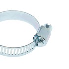 Хомут червячный ZEIN engr, сквозная просечка, диаметр 18-32 мм, ширина 8 мм, оцинкованный - Фото 7