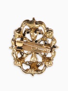 Брошь «Императрица», коричневая в чернёном золоте - Фото 2