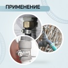 Хомут червячный ZEIN, сквозная просечка, диаметр 32-50 мм, ширина 12.7 мм, оцинкованный - Фото 3