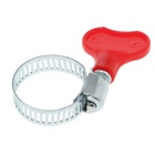 Хомут червячный с «барашком» ZEIN, сквозная просечка, диаметр 13-23 мм, оцинкованный - Фото 3