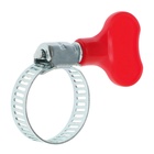 Хомут червячный с «барашком» ZEIN, сквозная просечка, диаметр 13-23 мм, оцинкованный - Фото 4