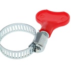 Хомут червячный с «барашком» ZEIN, сквозная просечка, диаметр 13-23 мм, оцинкованный - Фото 6