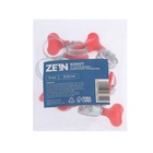 Хомут червячный с «барашком» ZEIN, сквозная просечка, диаметр 13-23 мм, оцинкованный - Фото 7