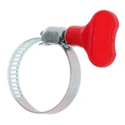 Хомут червячный с «барашком» ZEIN, сквозная просечка, диаметр 20-32 мм, оцинкованный - Фото 5