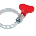 Хомут червячный с «барашком» ZEIN, сквозная просечка, диаметр 20-32 мм, оцинкованный - Фото 6