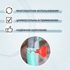 Хомут червячный с «барашком» ZEIN, сквозная просечка, диаметр 25-40 мм, оцинкованный (комплект 10 шт) - фото 21587128