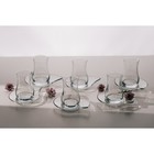 Набор стеклянных стаканов армуду «Классик», 100 мл, 5,7×8,3 см, 6 шт - Фото 6