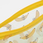 Косметичка-пенал на молнии, ПВХ, цвет жёлтый - фото 6600173