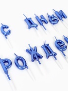 Свечи для торта  "С Днём Рождения", голубые - фото 809487866