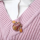 Брошь «Муха» в цветах, цветная в золоте - Фото 3