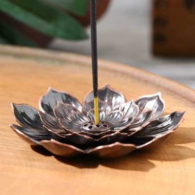 Подставка для благовоний TAKE IT EASY «Лотос», цвет медный, d=8.8 см