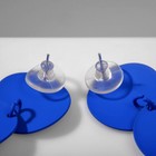 Серьги металл «Азелия» круги, трио, цвет синий - Фото 2