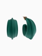 Серьги металл «Яркость» полукольца, цвет зелёный - Фото 3