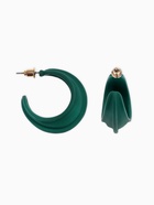 Серьги металл «Яркость» полукольца, цвет зелёный  (артикул 7634776)  большой выбор товаров оптом и в розницу по низким ценам с доставкой