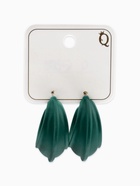 Серьги металл «Яркость» полукольца, цвет зелёный  (артикул 7634776)  большой выбор товаров оптом и в розницу по низким ценам с доставкой