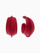 Серьги металл «Яркость» полукольца, цвет красный - Фото 3