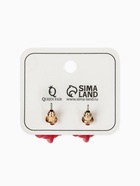 Серьги металл «Яркость» полукольца, цвет красный  (артикул 7634779)  большой выбор товаров оптом и в розницу по низким ценам с доставкой