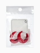 Серьги металл «Яркость» полукольца, цвет красный  (артикул 7634779)  большой выбор товаров оптом и в розницу по низким ценам с доставкой