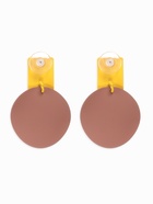 Серьги металл «Яркость», геометрия, жёлто-коричневые - Фото 3