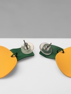 Серьги металл «Яркость» геометрия, цвет жёлто-зелёный - Фото 3