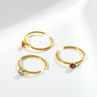 Пирсинг в нос «Кольцо» d=9 мм, набор 18 шт., цвет МИКС в золоте - фото 21587532