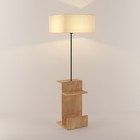 Торшер 19036/1 E27 40Вт черный-светлое дерево 40х51х151 см 7012682 Торшер 19036/1 E27 40Вт черный-светлое дерево 40х51х151 см 7012682