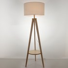 Торшер 19037/1 E27 40Вт светлое дерево-белый 44х51х123 см - фото 35369790