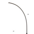 Торшер 19039/1 LED черно-белый 70х30х165 см - Фото 8