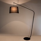 Торшер 19049/1 E27 40Вт черный 130х35х195 см - фото 36651393