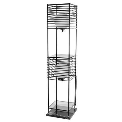 Торшер 19052/2 E27 40 Вт черный 32×32×136 см