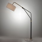 Торшер 19067/1 E27 40Вт черно-золотой 110х35х195 см - фото 35188776