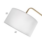 Торшер 19067/1 E27 40Вт черно-золотой 110х35х195 см - фото 35188781