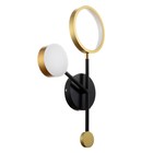 Бра 2291/2L LED 30Вт 3000-6000К черно-золотой 45.5х27х6 см - Фото 2