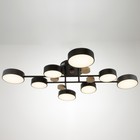 Люстра с ПДУ 2295/8 LED 192Вт 3000-6000К черный 94х68х14 см BayerLux - Фото 2