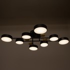 Люстра с ПДУ 2295/8 LED 192Вт 3000-6000К черный 94х68х14 см BayerLux - Фото 3