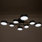 Люстра с ПДУ 2295/8 LED 192Вт 3000-6000К черный 94х68х14 см BayerLux - Фото 4