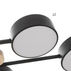 Люстра с ПДУ 2295/8 LED 192Вт 3000-6000К черный 94х68х14 см BayerLux - Фото 8