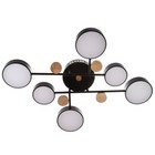 Люстра с ПДУ 2296/6BK LED 144Вт 3000-6000К черный 80х59х14 см BayerLux 7153687 - фото 14041263